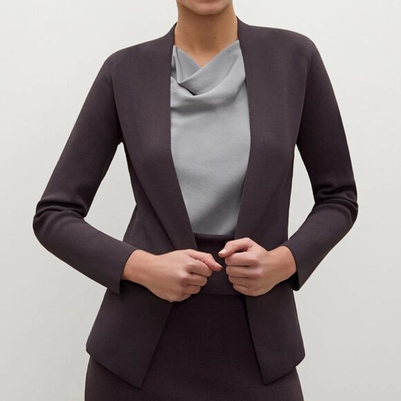 MM Lafleur Jackets & Blazers - MM Lafleur Knit The Woolf Jardigan- Charcoal- Small